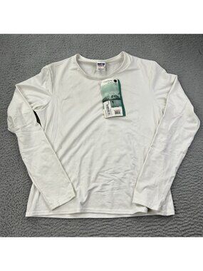 Patagonia Capilene Stretch White Long Sleeve Base Layer Size Large